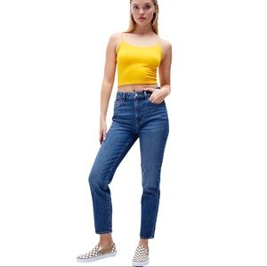 PacSun Eco Dark Blue Mom High Rise Jeans 23